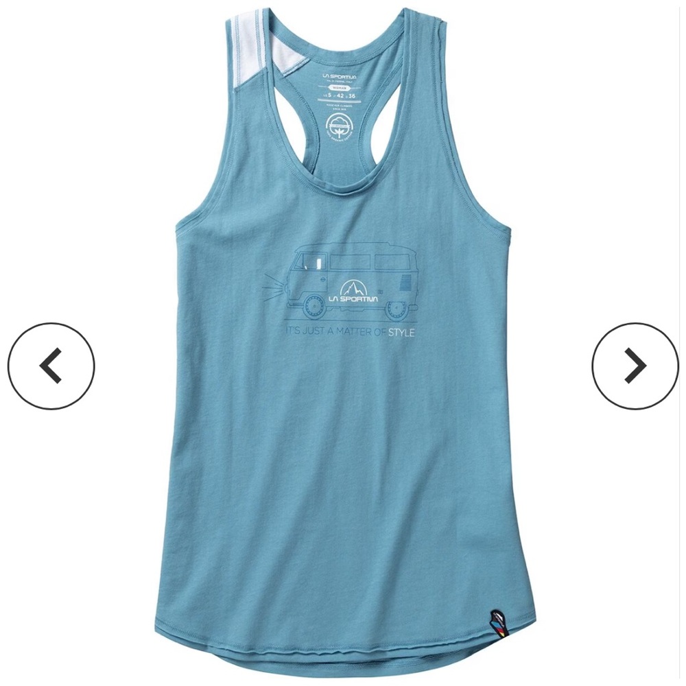La Sportiva blue van tank top